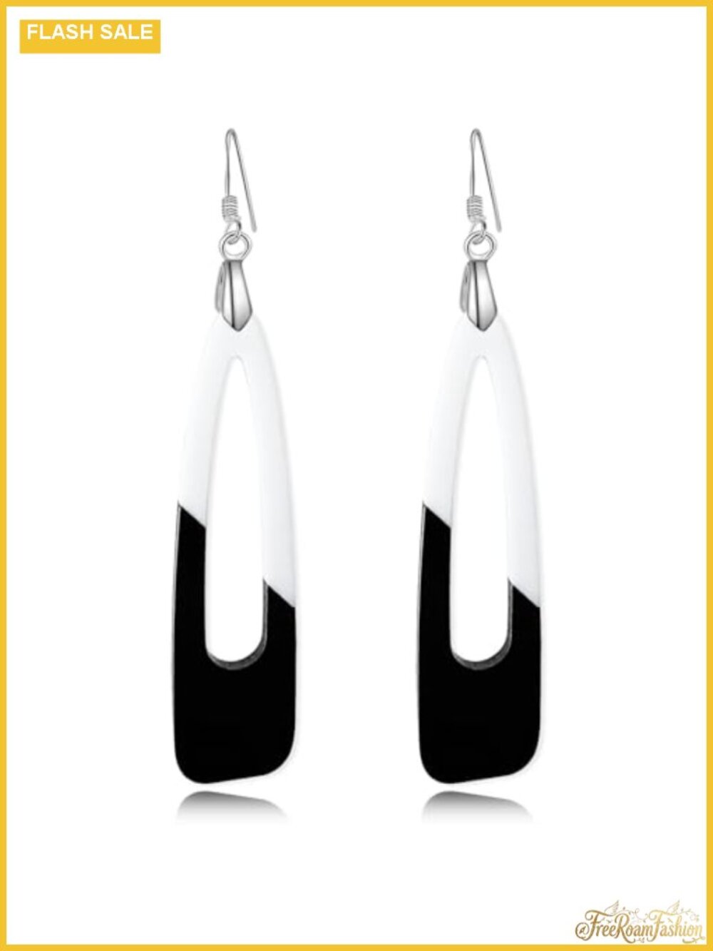 Acrylic Dangle Earrings with 925 Sterling Silver Hook Water Drop Long